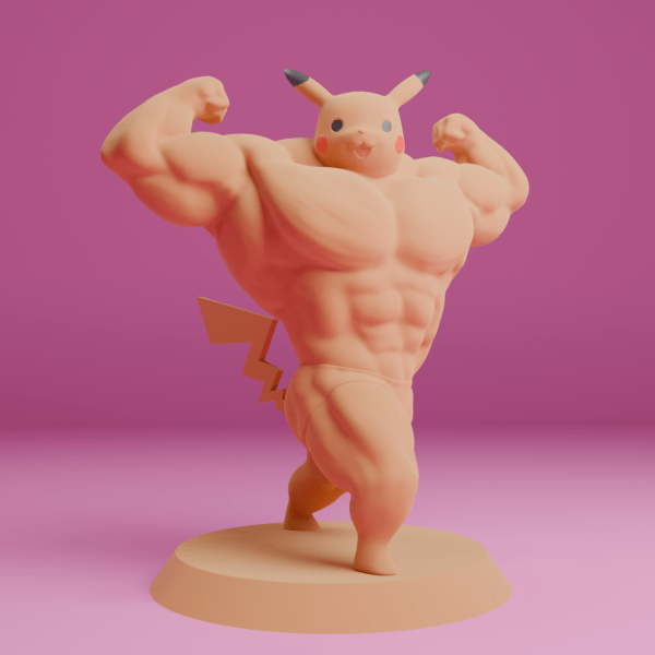 Buff Pikachu(7-10 cm)